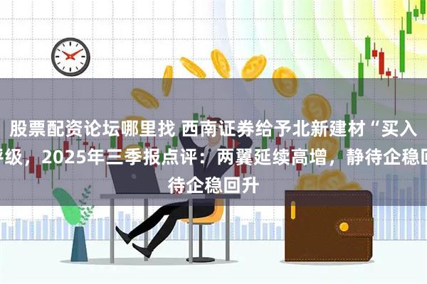 股票配资论坛哪里找 西南证券给予北新建材“买入”评级，2025年三季报点评：两翼延续高增，静待企稳回升